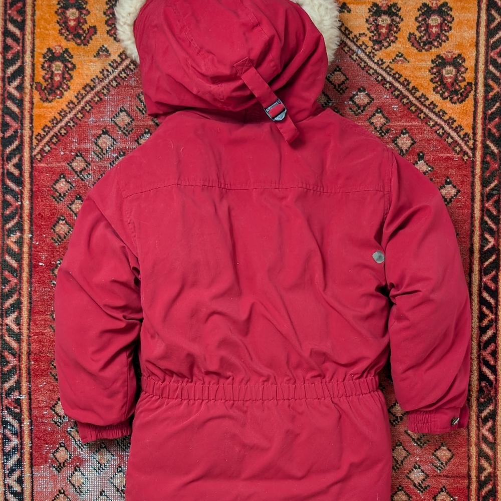 SIZE SMALL - Vintage Eddie Bauer Red Down Parka - Picture 5 of 11